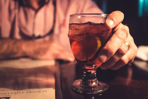 Man with Drink by Chandler Collins