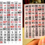 mini calendar by Eliazar Parra Cardenas