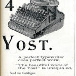 Number 4 Yost Writng Machine 1896 by Jussi