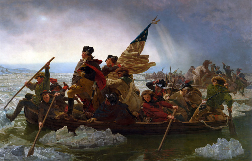 Emmanuel Gottlieb Leutze, Washington Crossing the Delaware, 1851, oil on canvas. VIA THE METROPOLITAN MUSEUM OF ART/LICENSED UNDER CC0 1.0