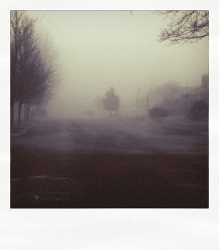 polaroid haunted street by sandi