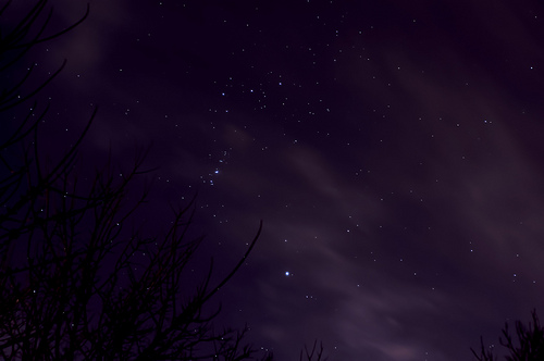 Night Sky Shot With Clouds by Jacob Caddy