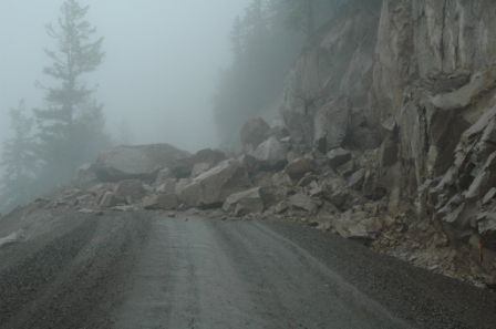 Heckman Pass Rockslide by BC Ministry of Transport