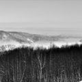 fog, light and snow on the Quabbin by Keith Carver